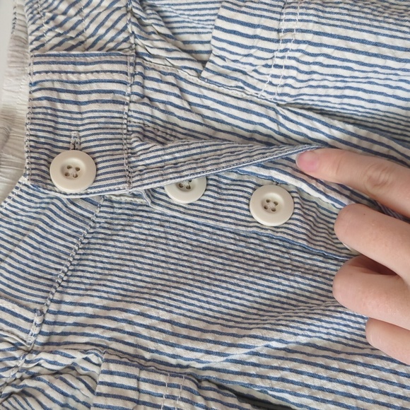 Free People Make A Stand Trouser in Blue & White Combo - Size XS - Picture 8 of 15